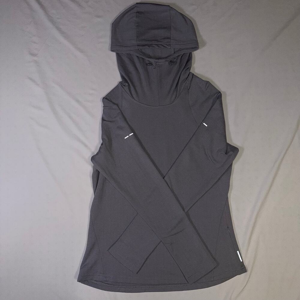 Mondetta Womens Light Gray Running Hooded Pullover- Large